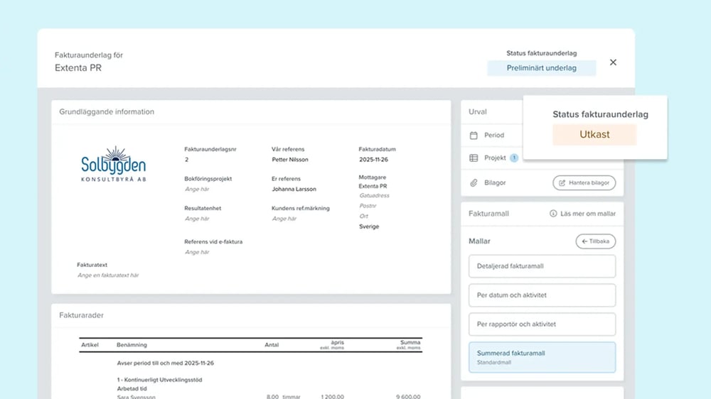 Full kontroll med statusar och flöden