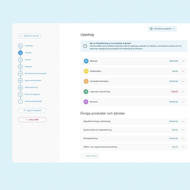 Allmän riskbedömning penningtvätt
