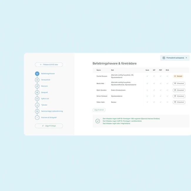 Bevakning och händelser