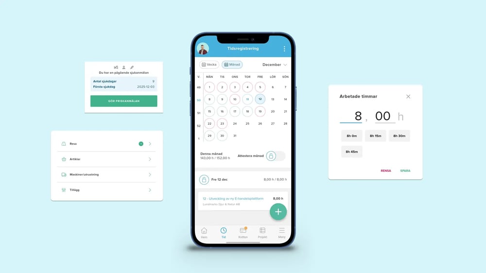 Bästa tidrapporterings appen 