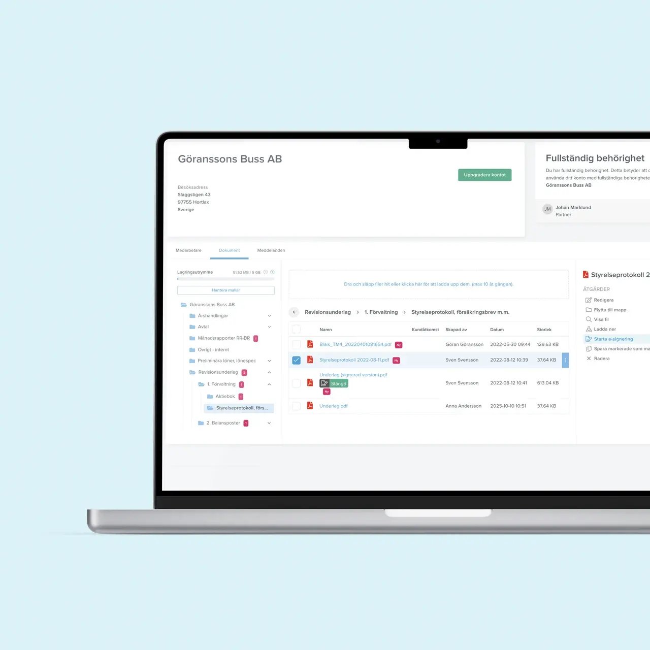 blikk-partnerportalen-saker-dokumentdelning-och-e-signering