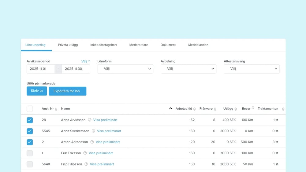 Smidig lönehantering